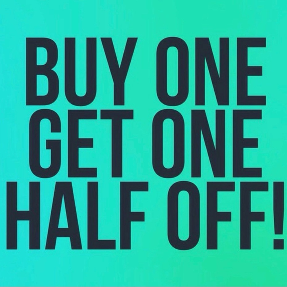 BOGO 50% off